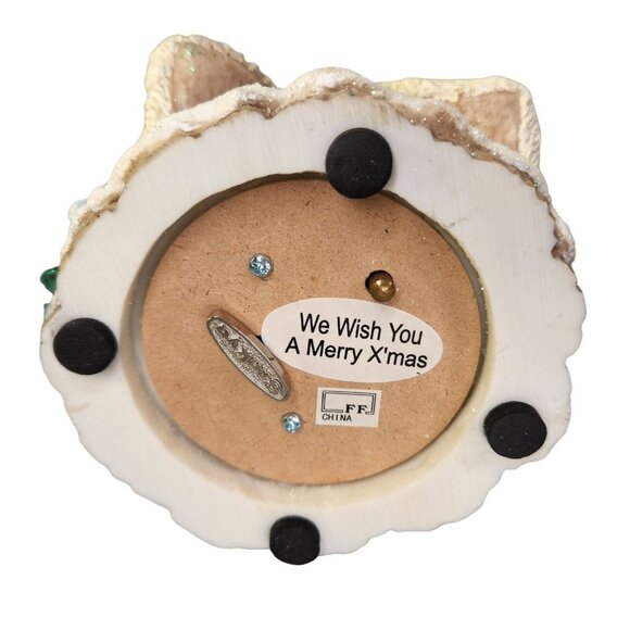 Fitz and Floyd Santa Claus Musical Figurine Christmas Lodge Woodland Animal READ - Picture 11 of 12